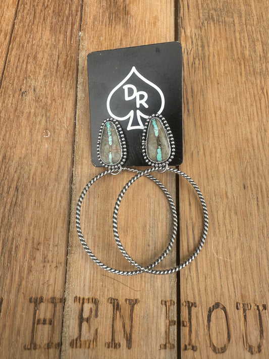 Royston Ribbon Large Hoop Earrings
