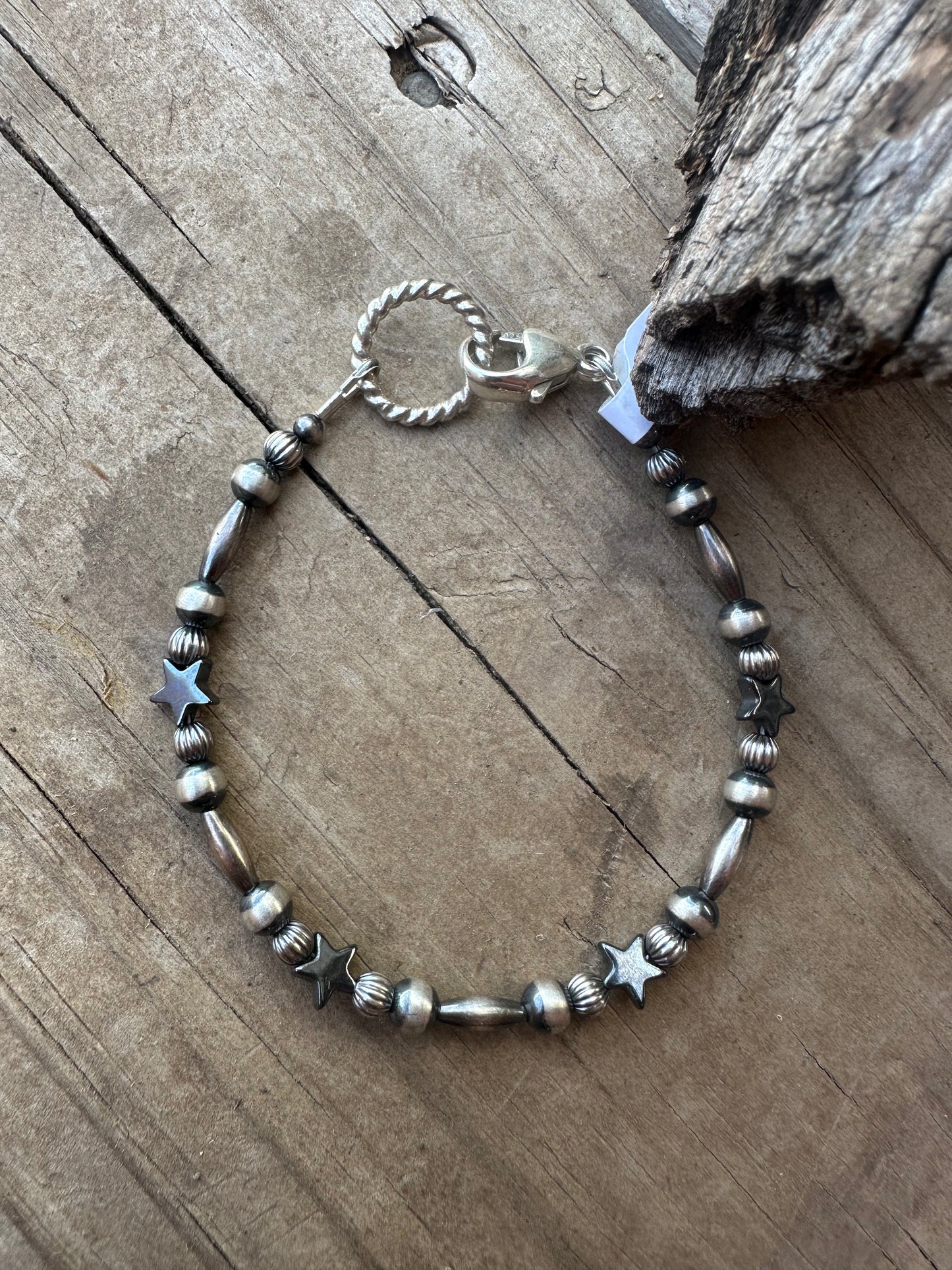 Bracelet - Sterling silver w/stars