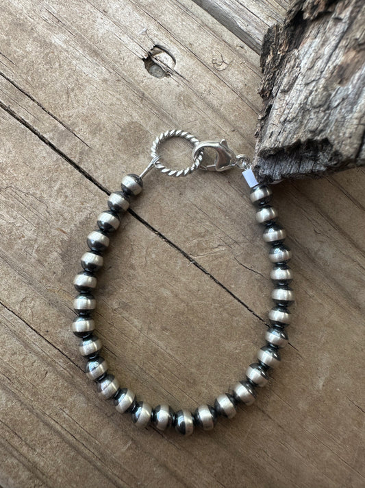 Bracelet - 6mm Sterling Silver Pearl