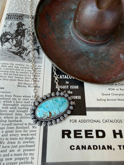 Button Drop Necklace