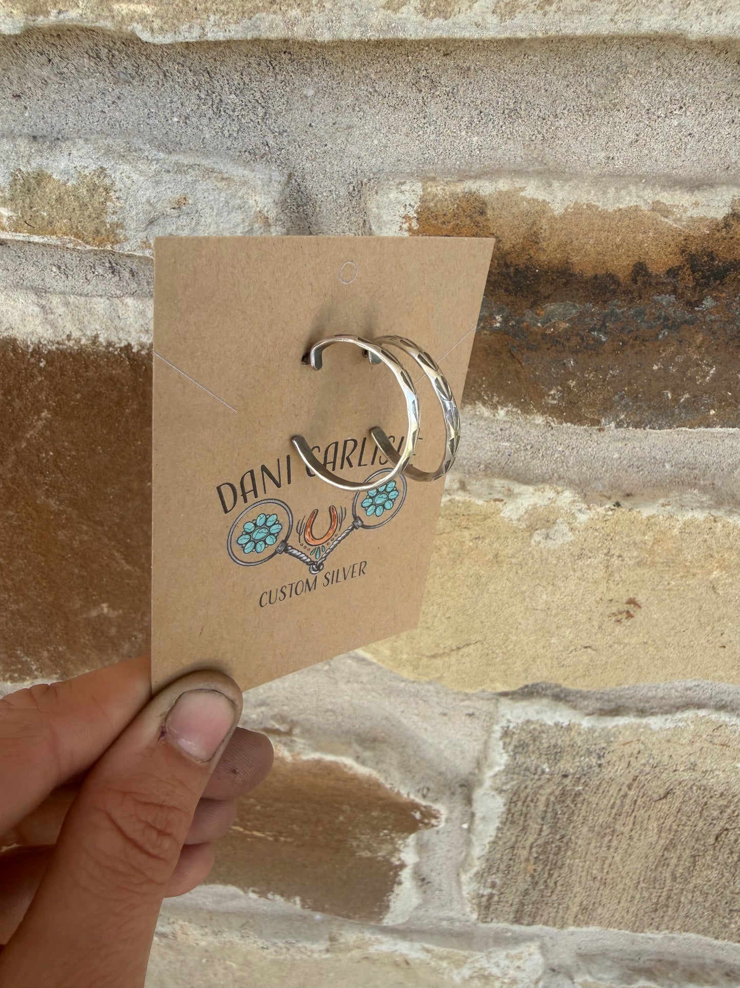 Baby Stamped Hoops