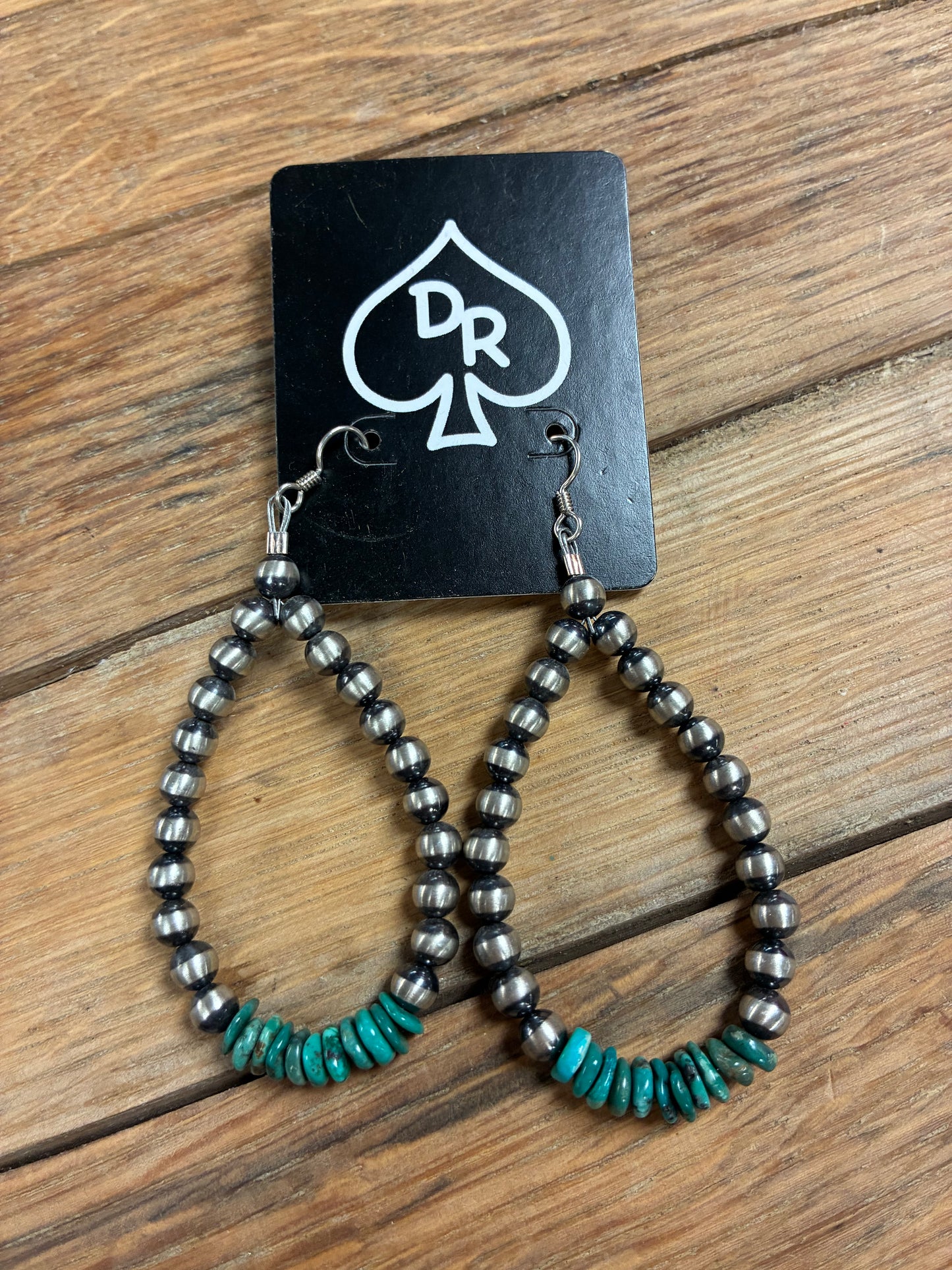 Earrings - 6mm/Turquoise Sterling Silver Dangle