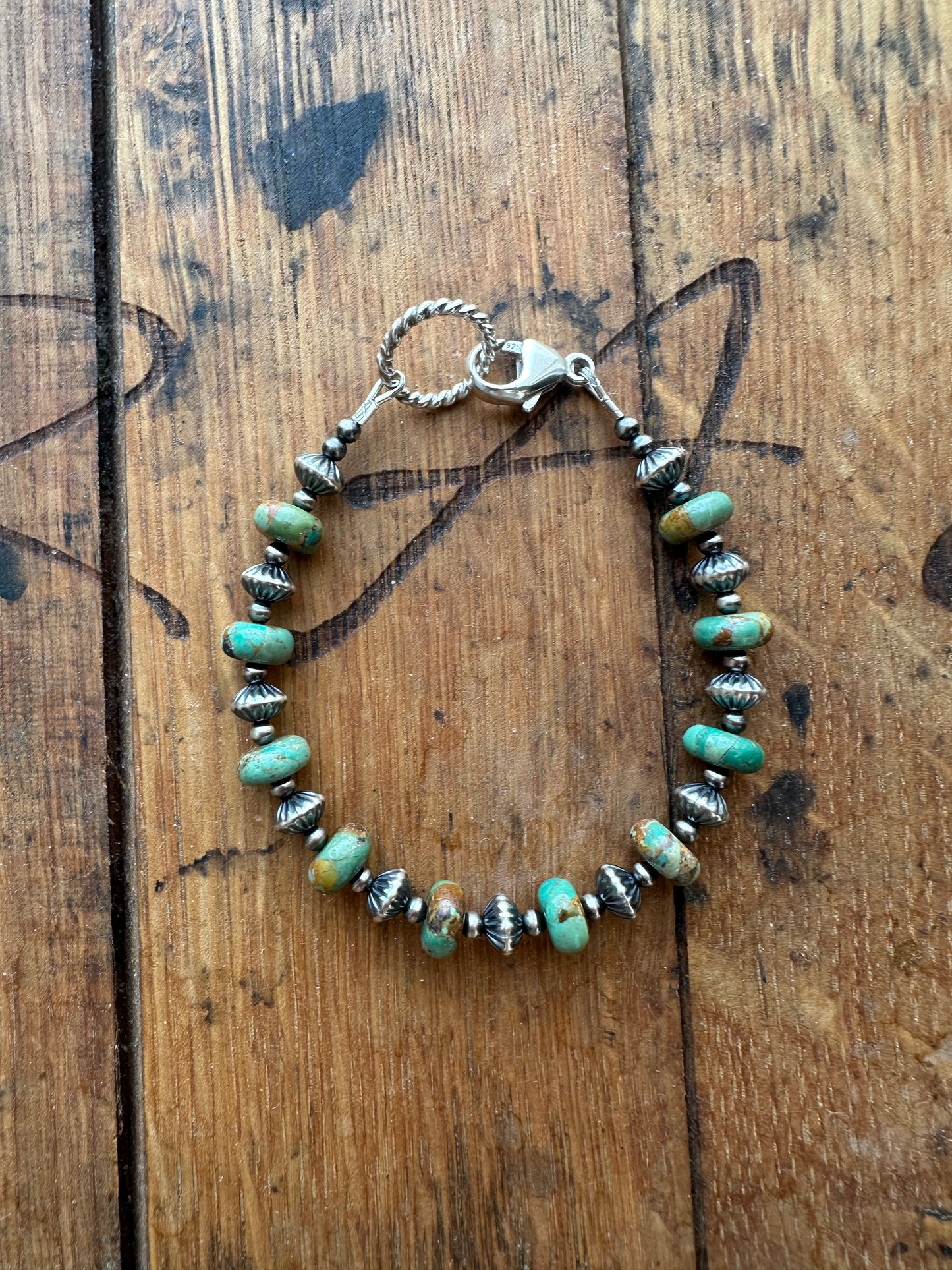 Bracelet - Sterling Pearls & Turquoise