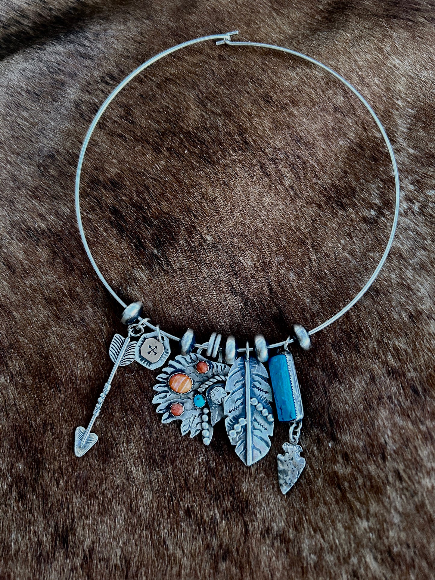 Wire Charm Necklace