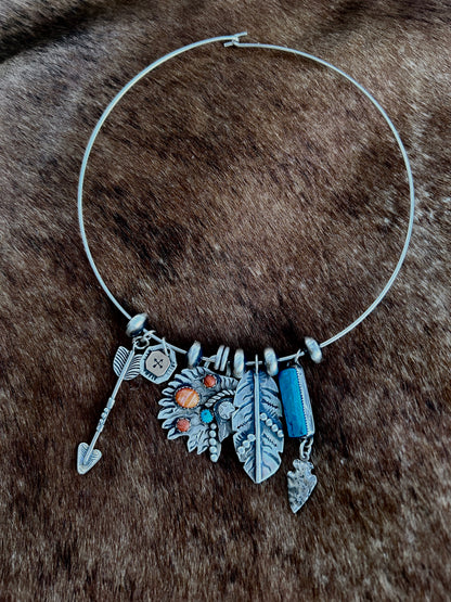 Wire Charm Necklace