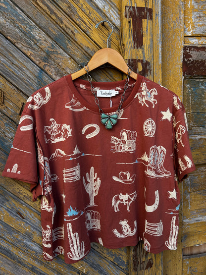 Western Printed Tee