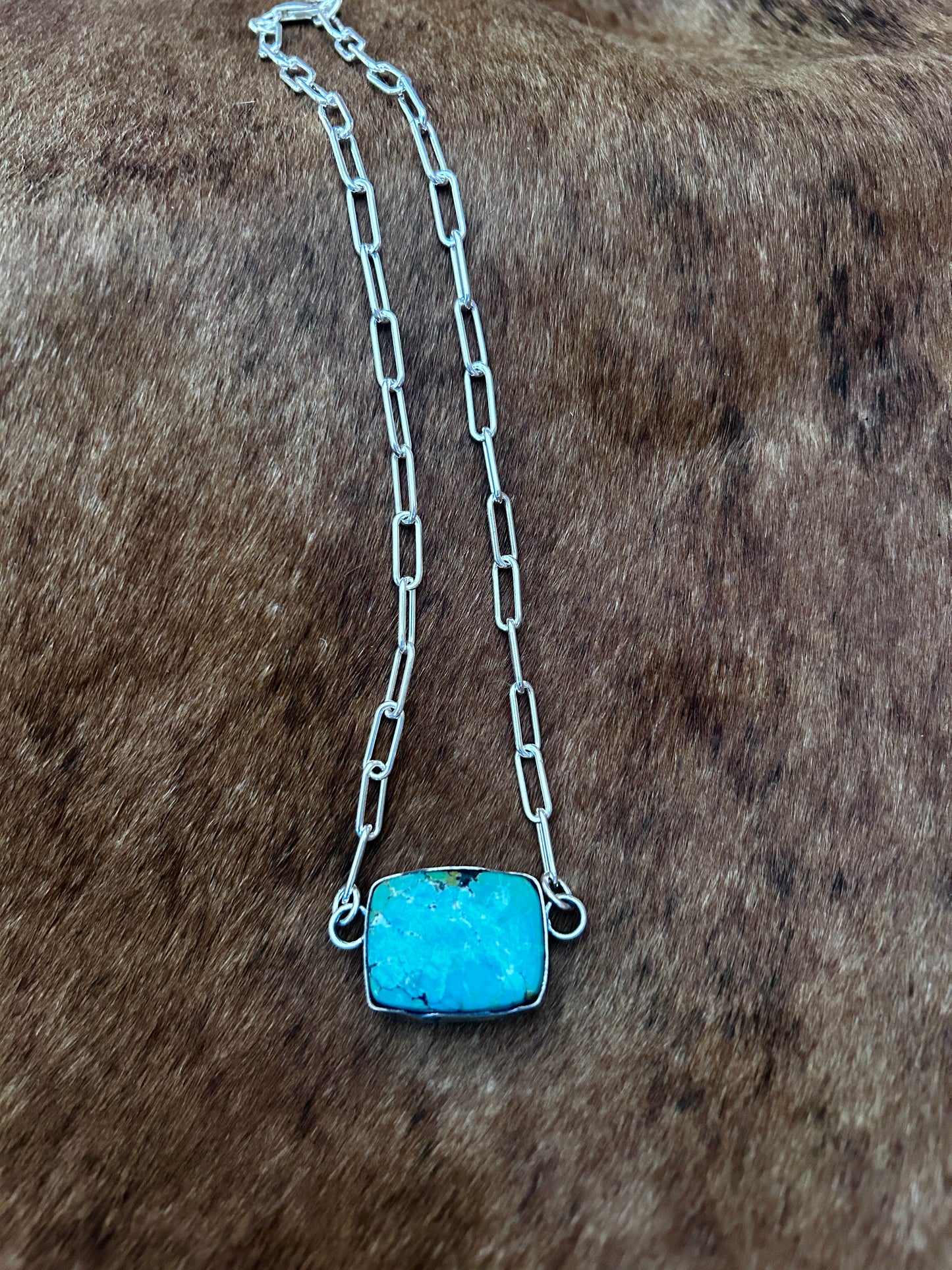Turquoise Pillow Necklace