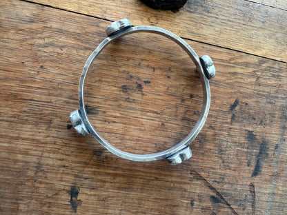 Pink Conch Heart Bangle