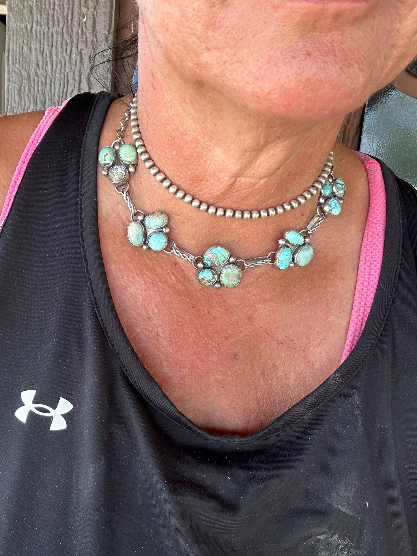 Turquoise Cluster Choker