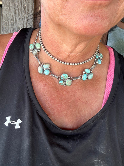 Turquoise Cluster Choker