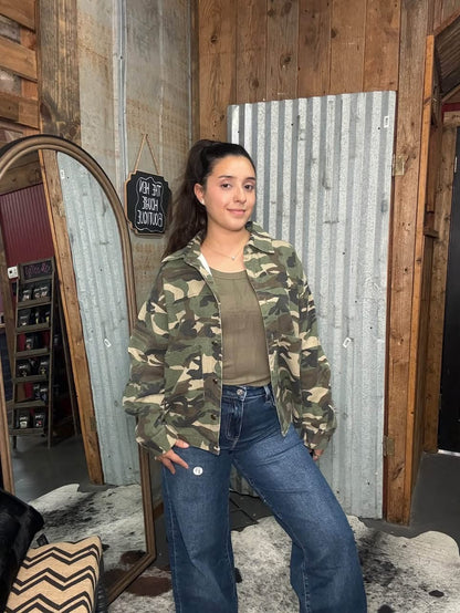 Vintage Wash Camo Jacket