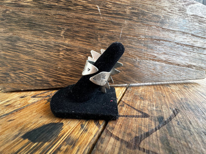 Sterling Silver Indian Rug Pattern Ring