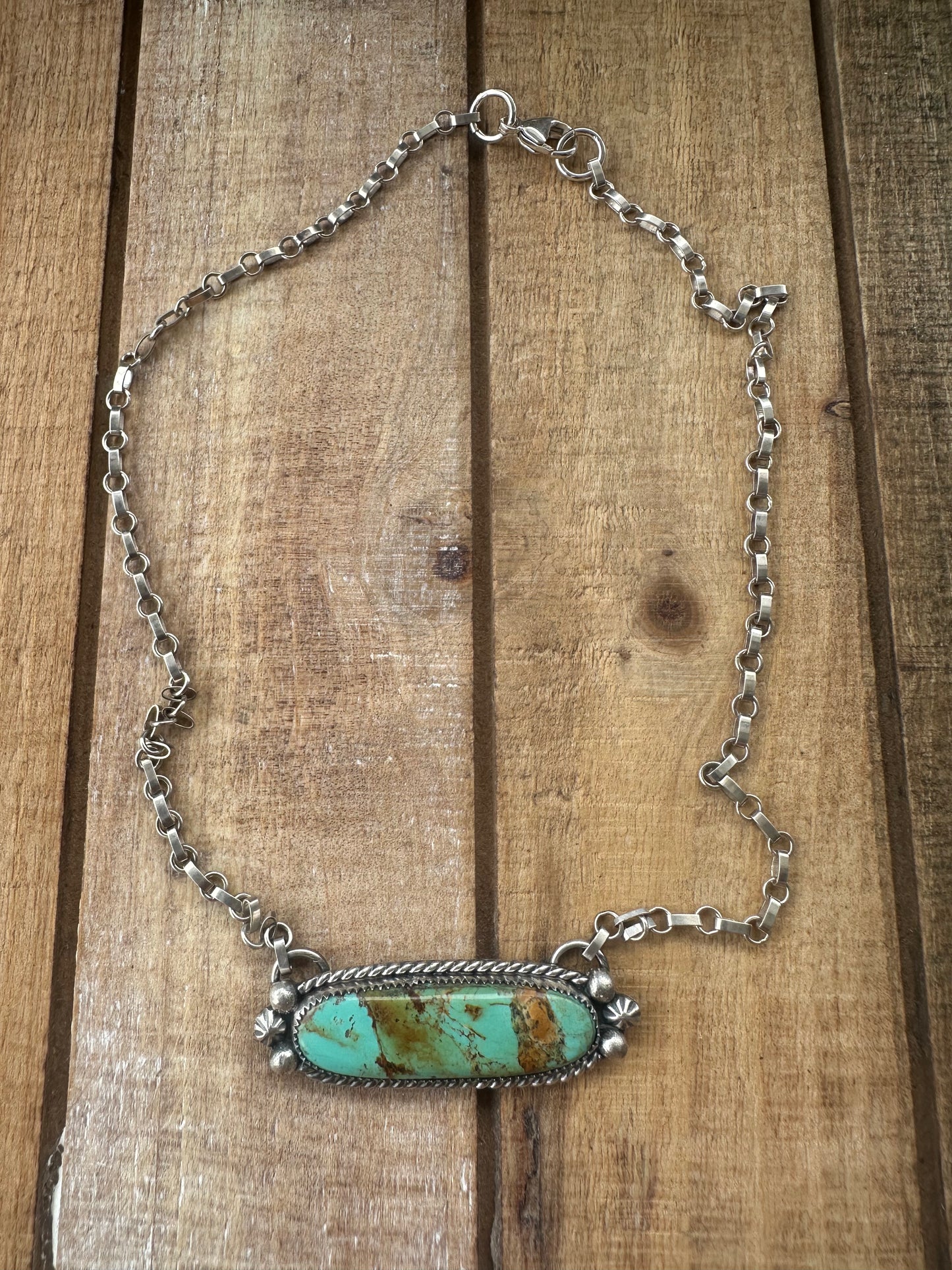 Turquoise Bar Necklace