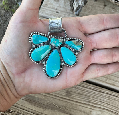Turquoise Cluster Pendant