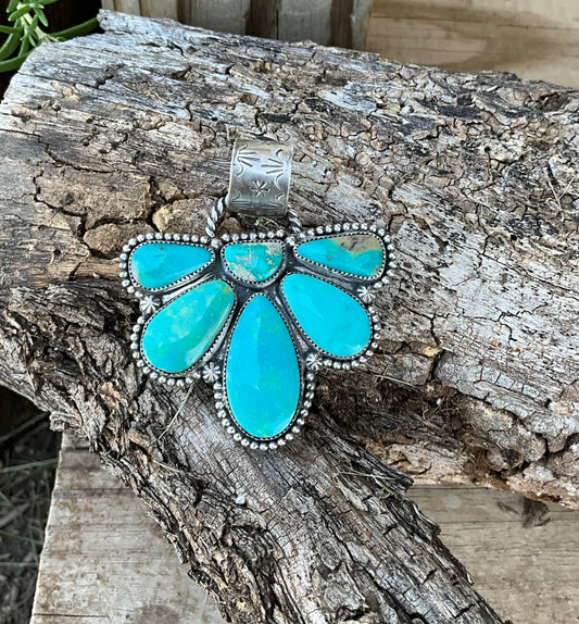 Turquoise Cluster Pendant