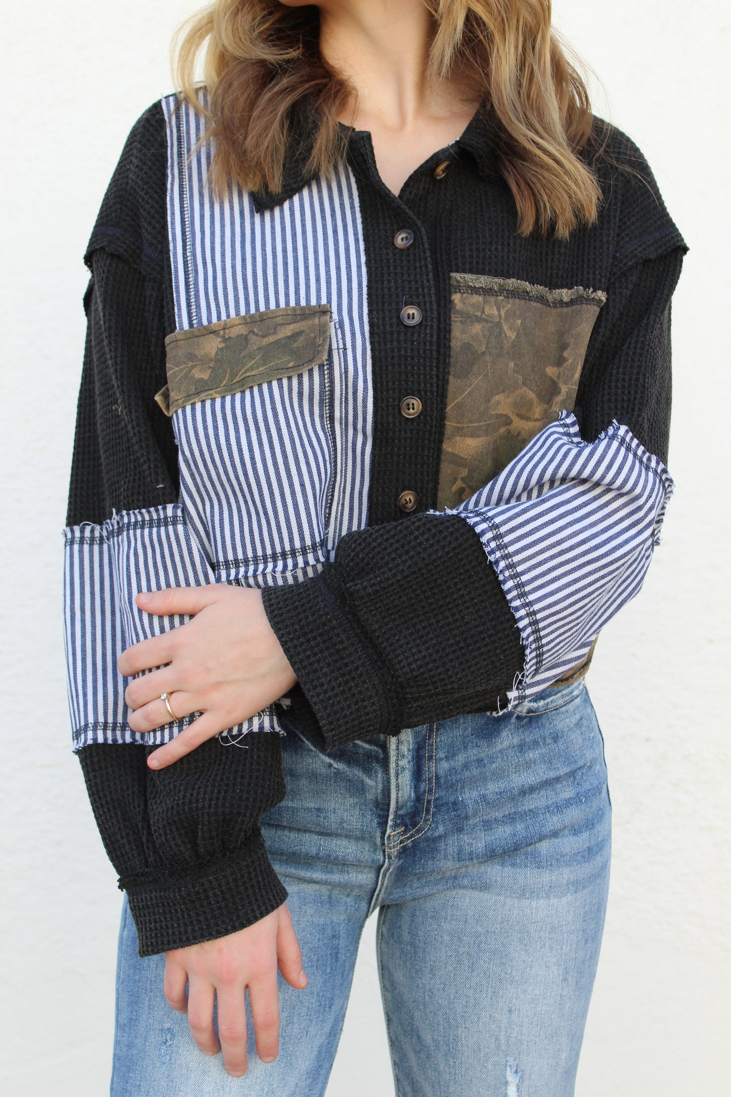 Camo Mix Print Jacket