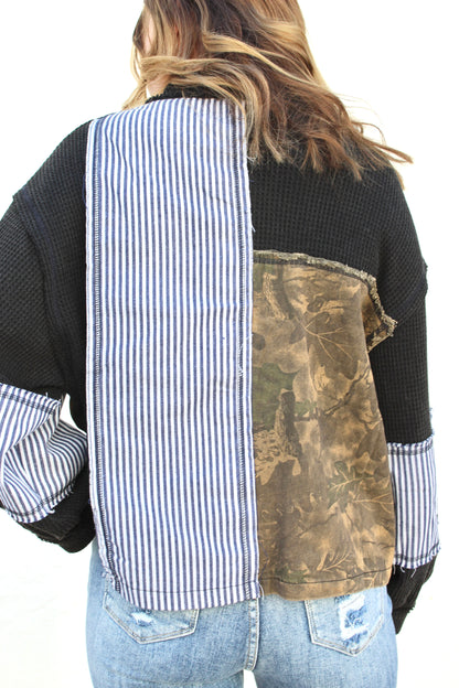 Camo Mix Print Jacket